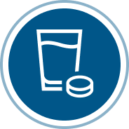 CABOMETYX Water and Tablet icon