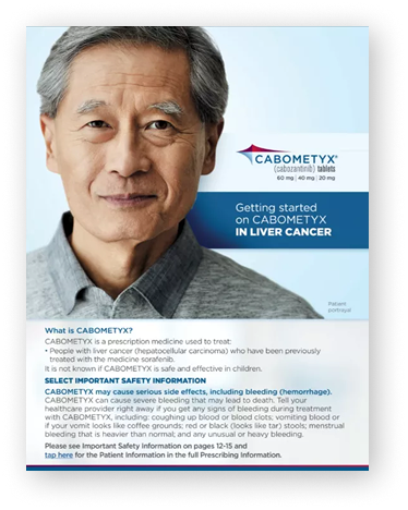 CABOMETYX Liver Cancer (HCC) Patient Handbook Cover