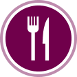 CABOMETYX Fork and knife icon